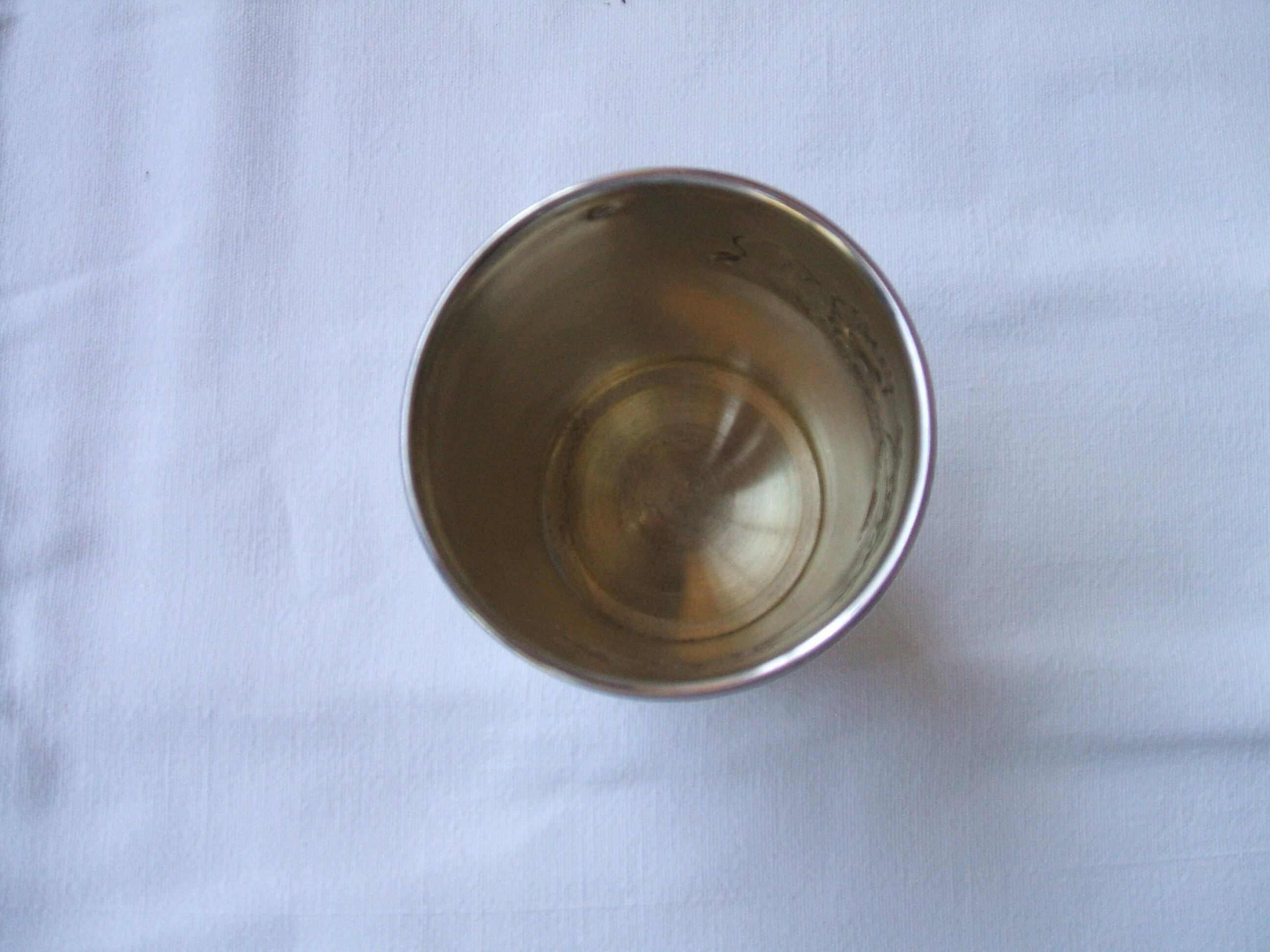 Timbale massive silver art nouveau