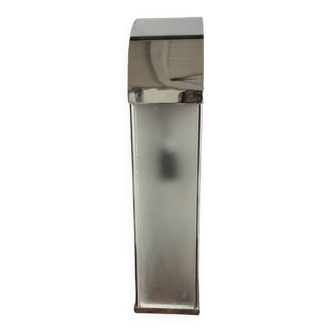 Metal and glass wall light