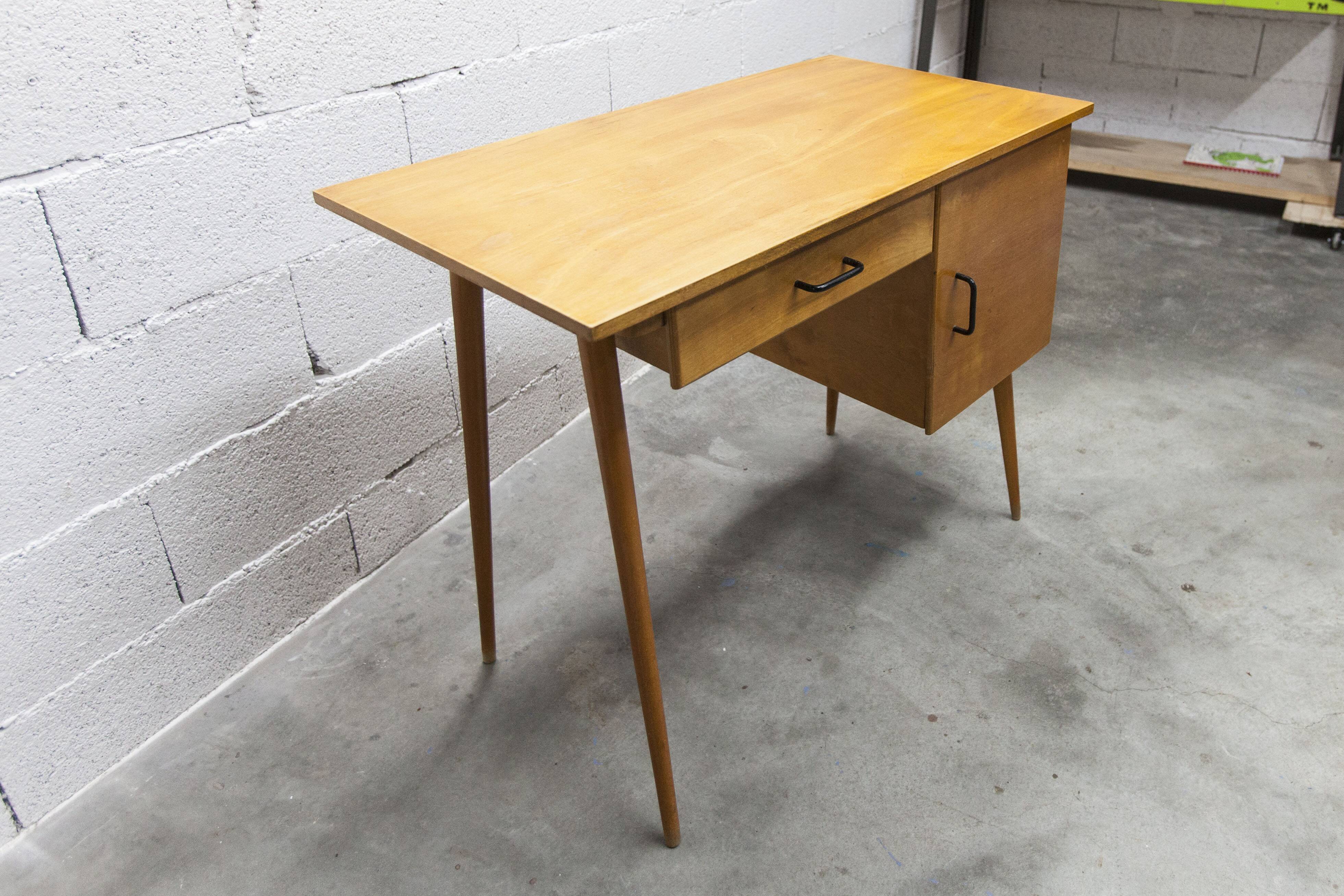 Ensemble bureau et chaise "Oeil" Baumann 1960
