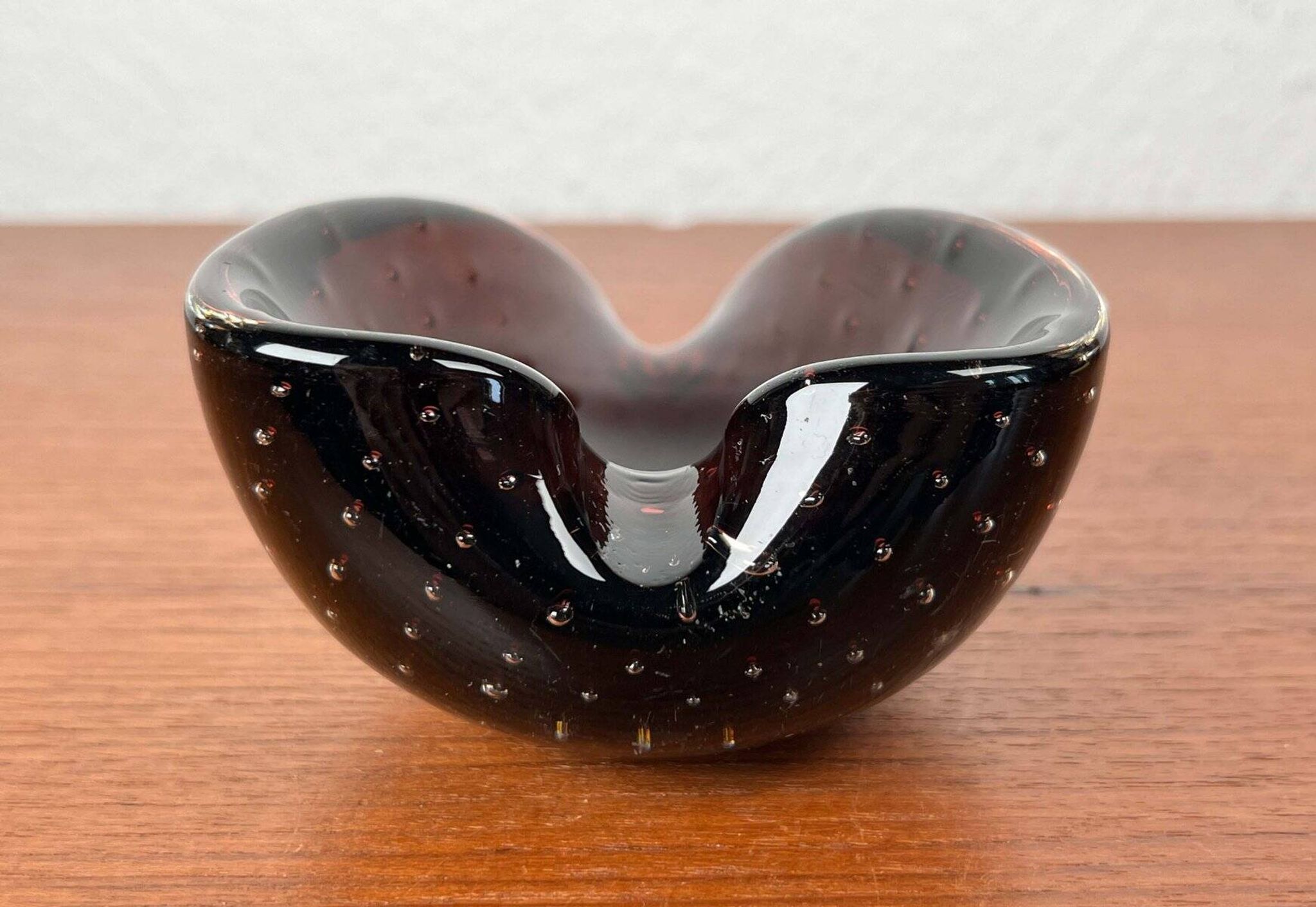 Vintage Italian Bullicante Ashtray in Murano Glass, 1970s