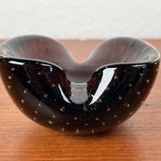 Vintage Italian Bullicante Ashtray in Murano Glass, 1970s