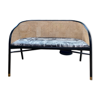 Cavallo bench The Socialite Family black wood and cannage