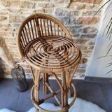 Rattan bar stool