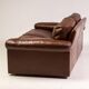 Royal 2-seater canapé premium Poltrona Frau Petronio upholstered in down and chestnut leather.