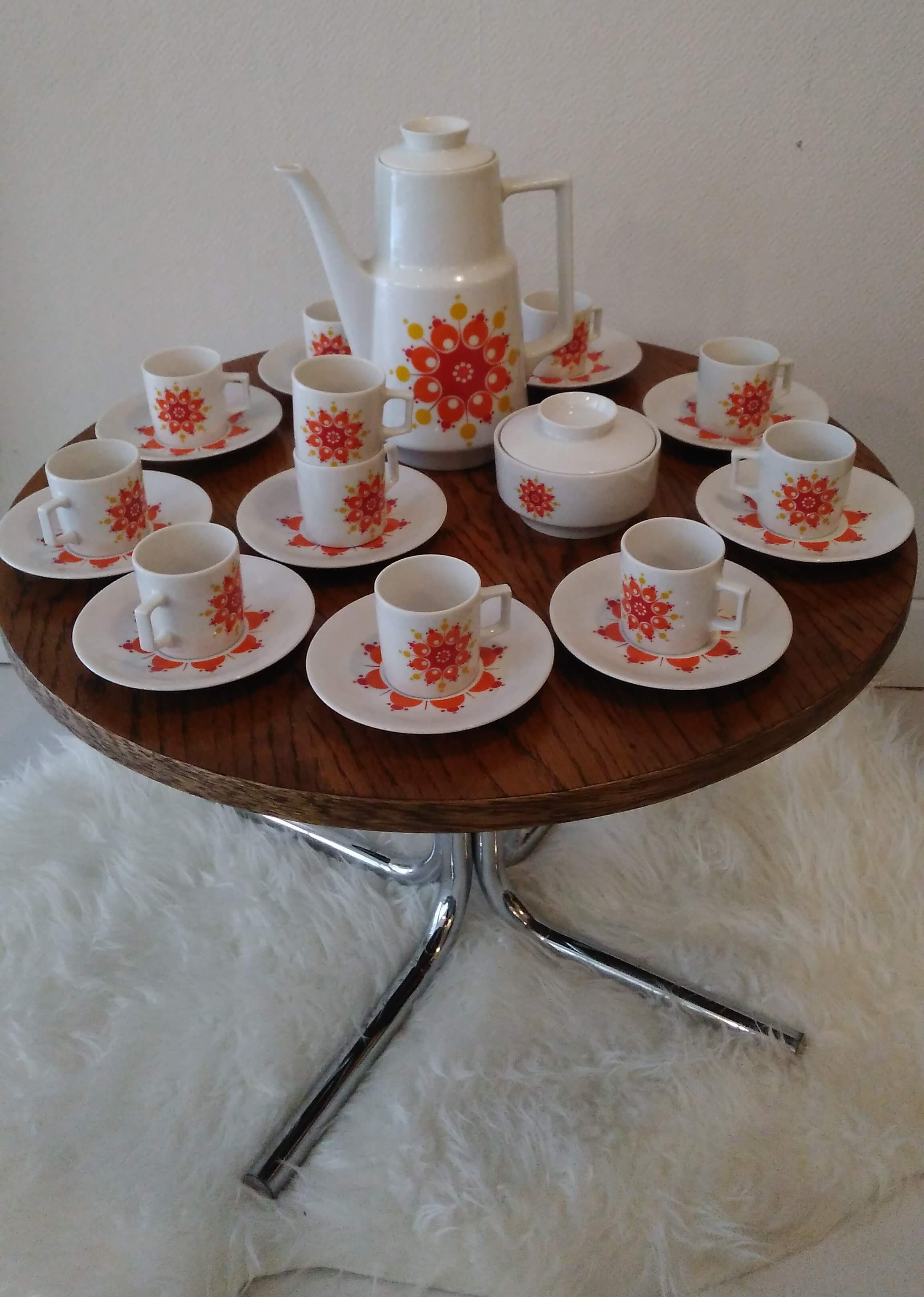 Coffee service of the 70 Bavaria porcelain