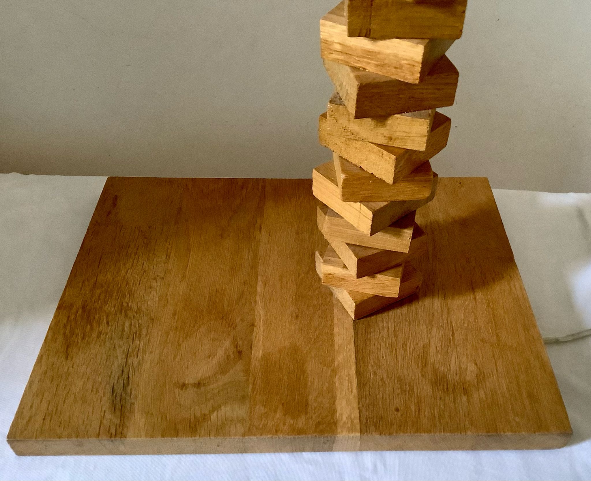 Pied de lampe en bois