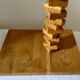 Pied de lampe en bois