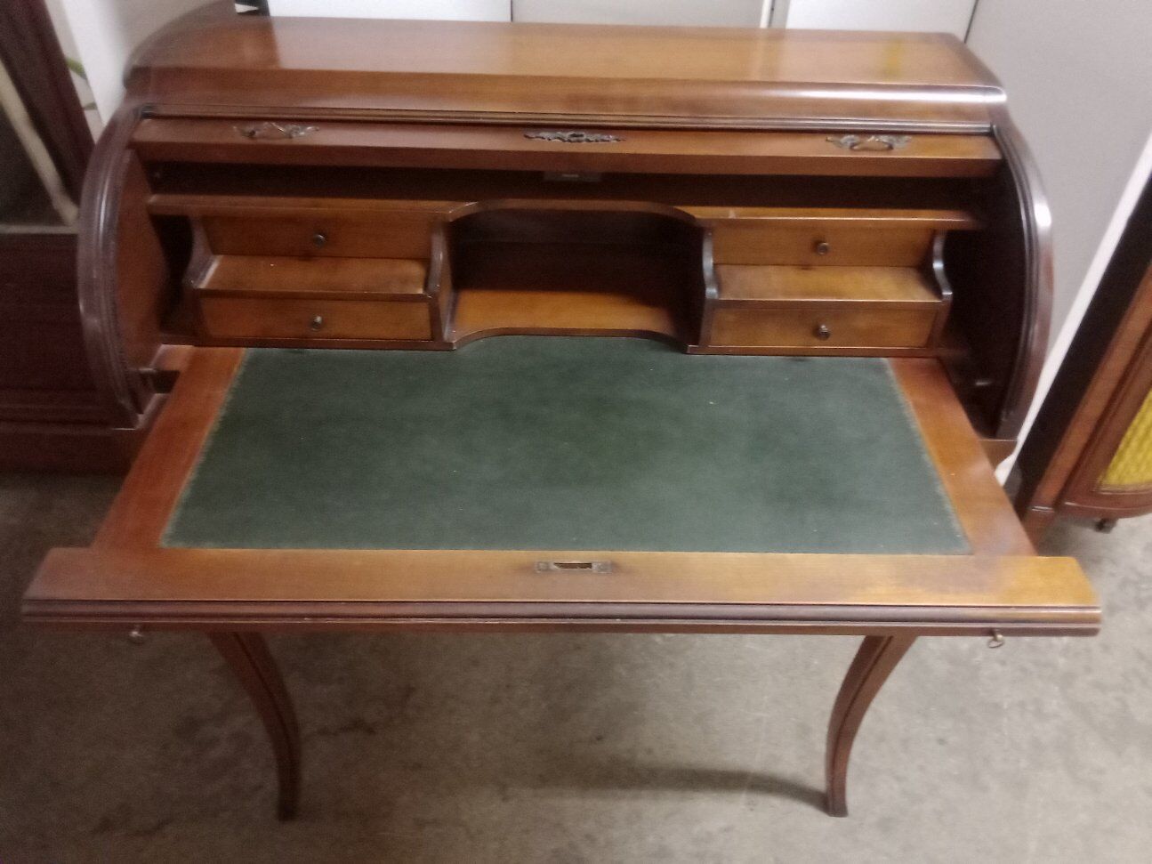 Louis XV style cylinder desk