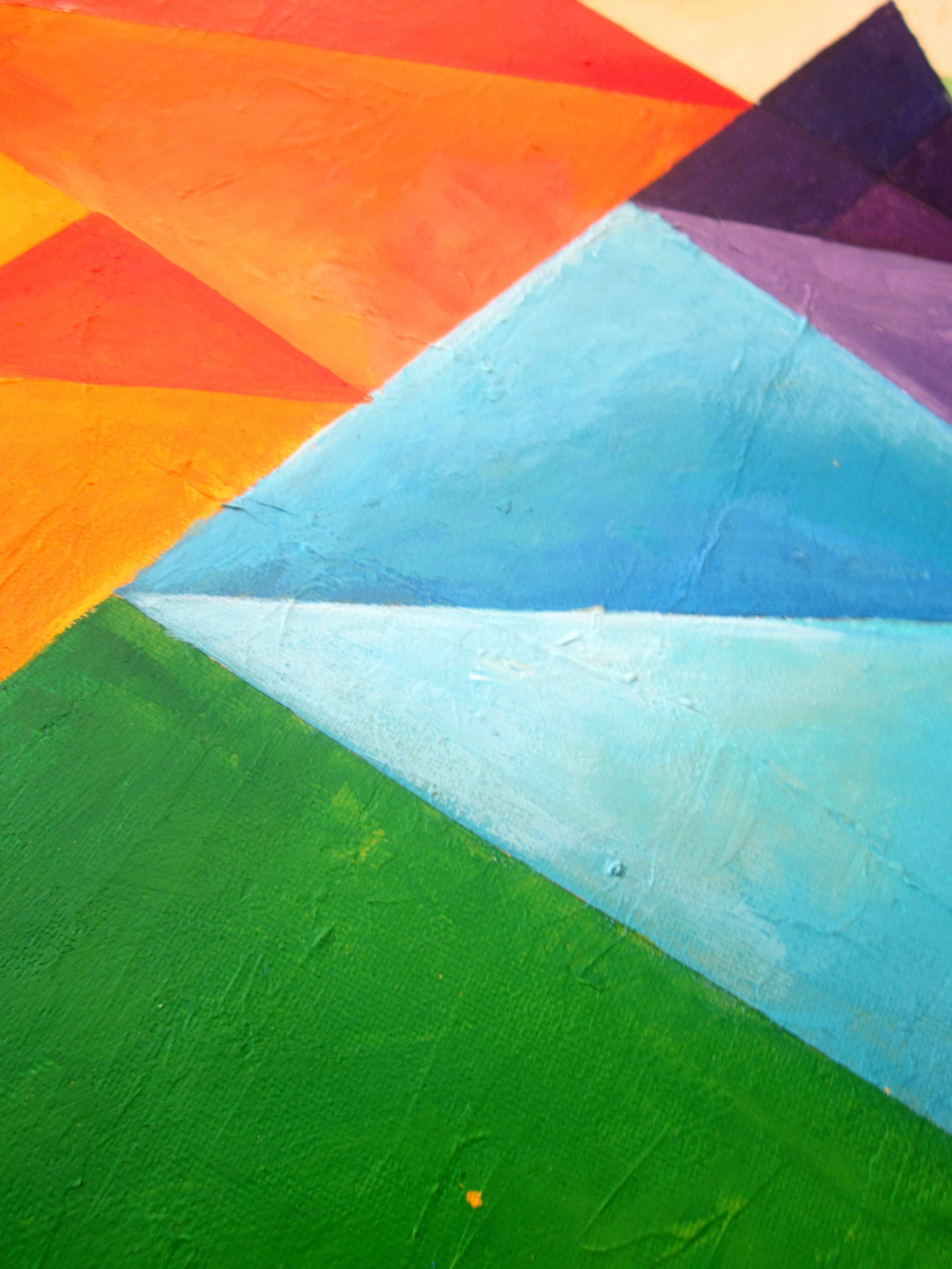 Peinture constructiviste acrylique