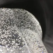 Daum bubble glass vase