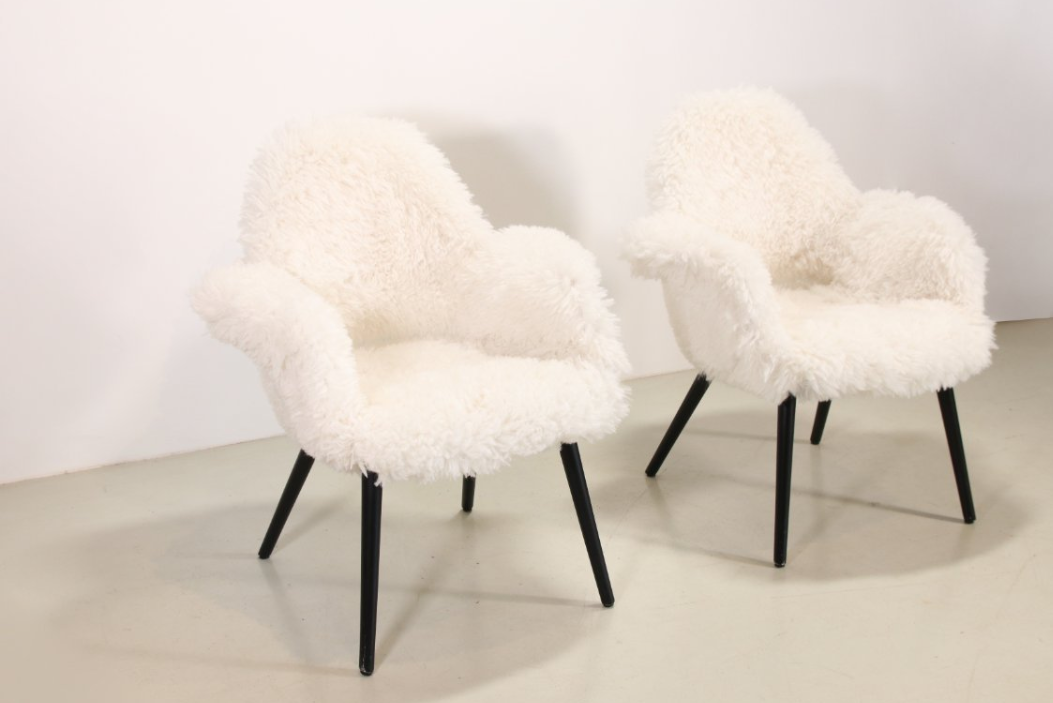 2 chaises Vitra Organic de Charles Eames et Eero Saarinen