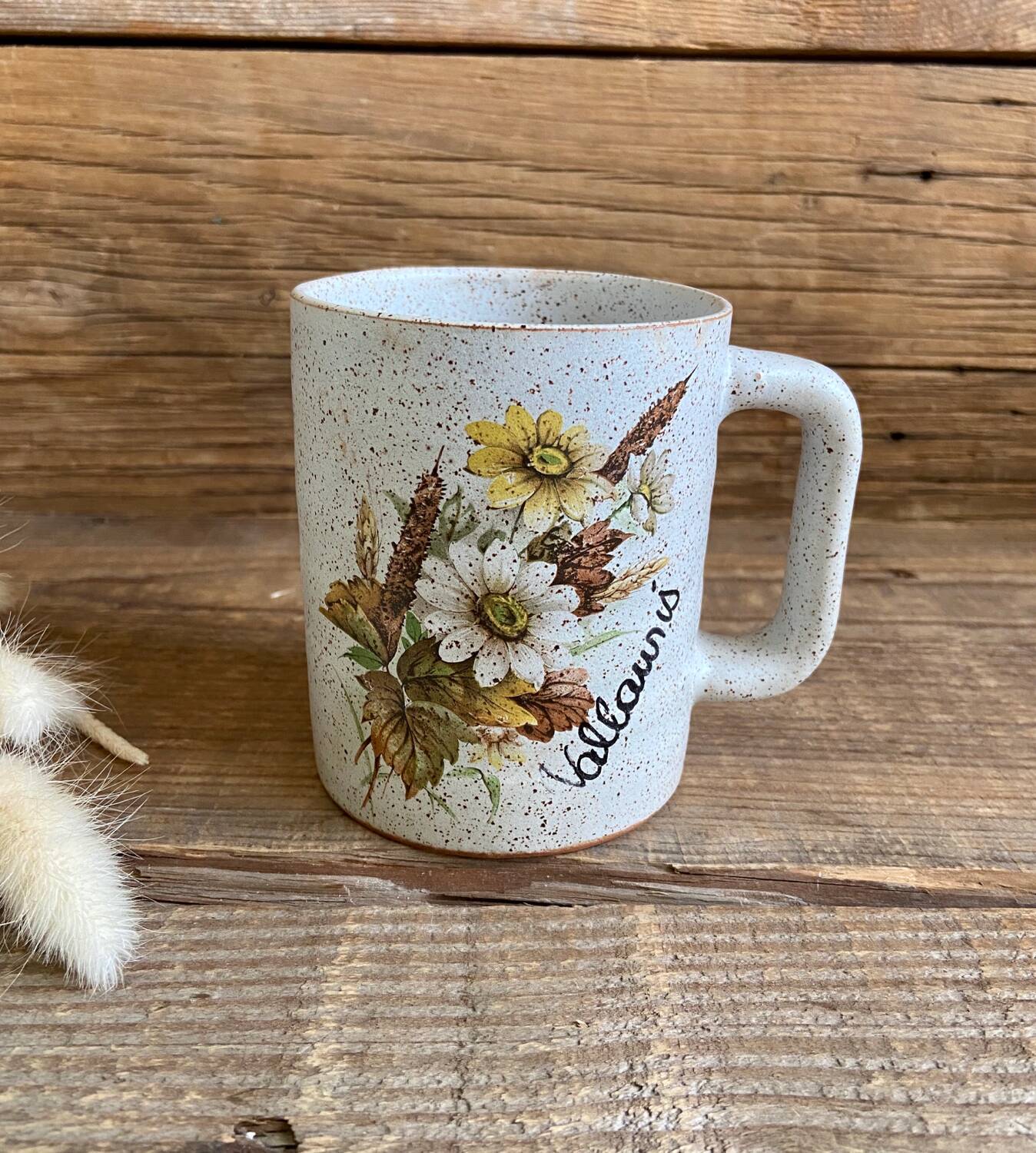 Duo of Vallauris stoneware mugs