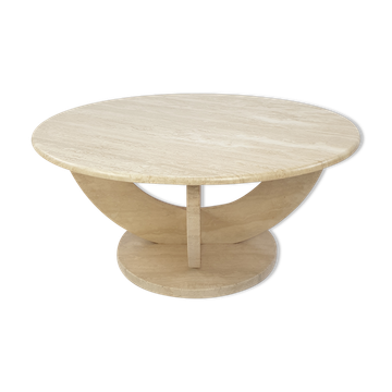 Italian travertine coffee table, 1970s