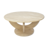 Italian travertine coffee table, 1970s