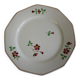 Beige plate with flower patterns Janine Hammage
