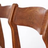 2 sur 5 chaises danoises vintage des années 1960 - Structure de chaise en noyer