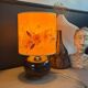 Vintage lampshade with dried flowers