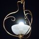 Rare et élégante suspension en verre de Murano Venini Reticello, années 1950