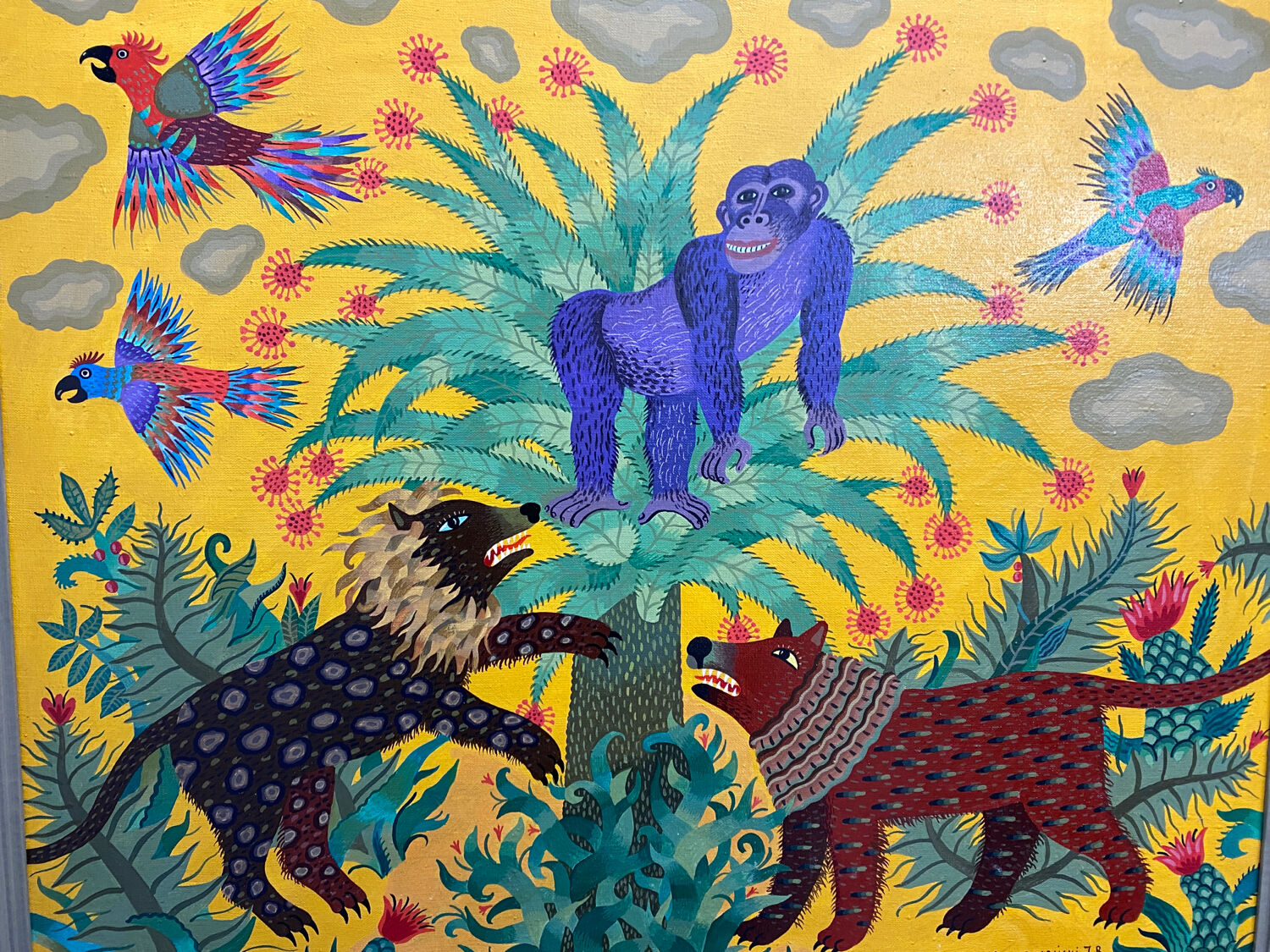 African landscape signed Russian school