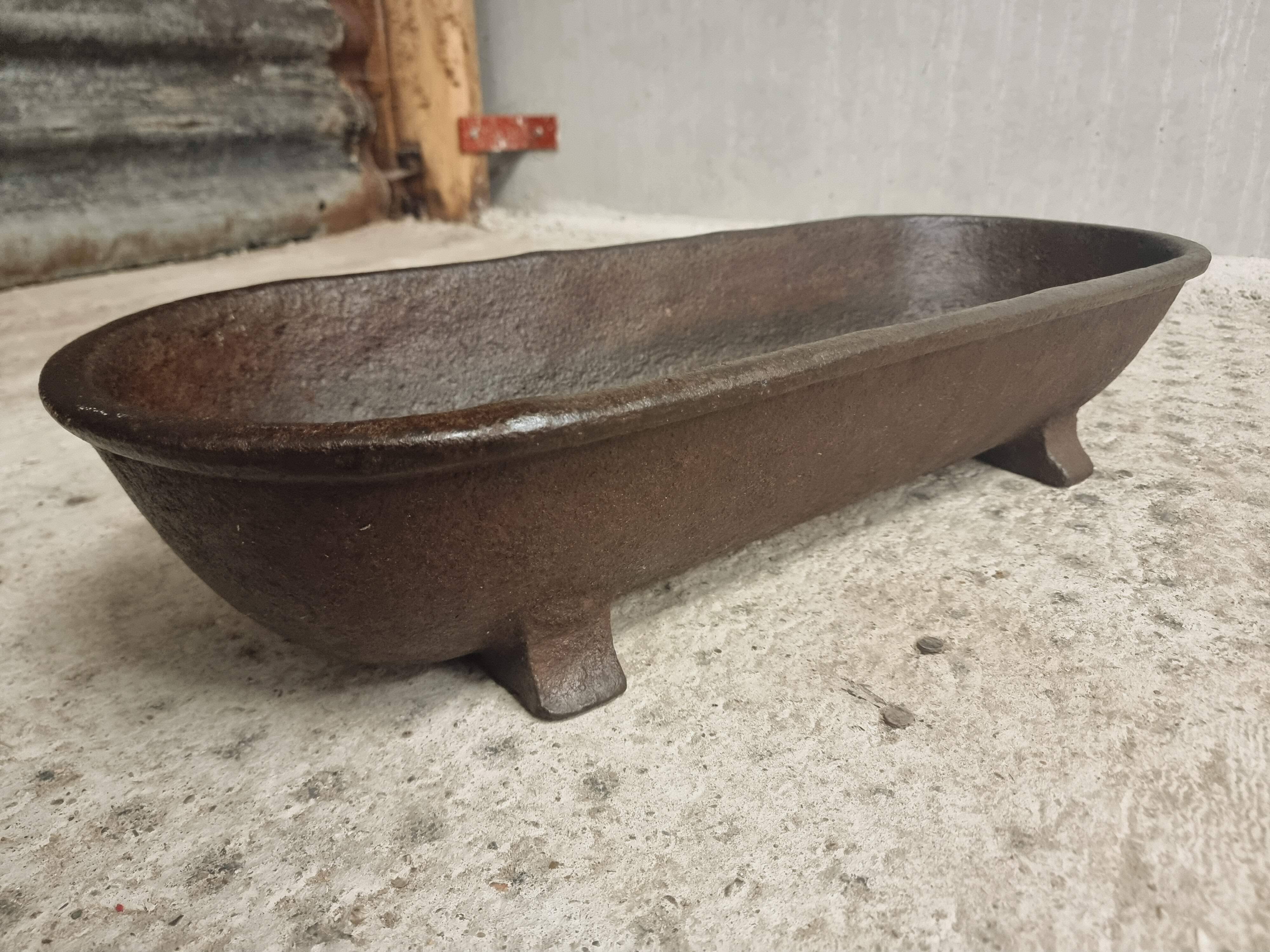 Antique trough water trough flower basin cast iron 29x75 cm