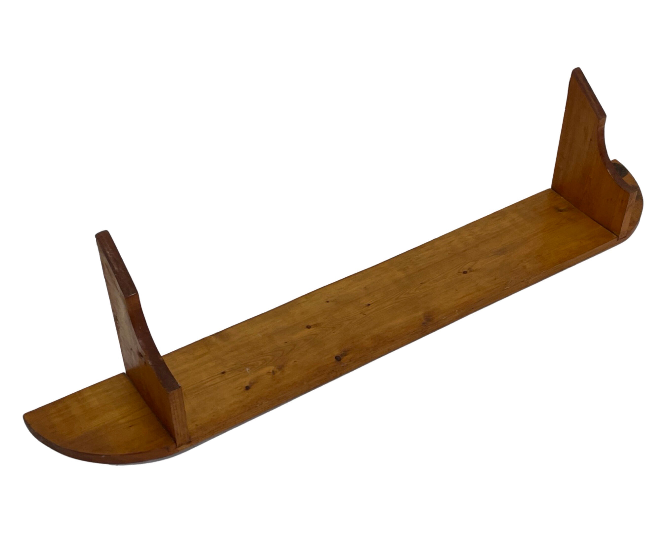 Vintage wooden wall rack bookshelf