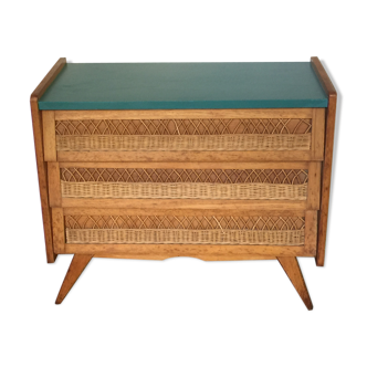 Rattan dresser
