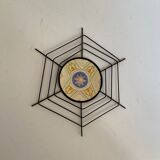 1960s vintage spiderweb wall mirror, 64 cm