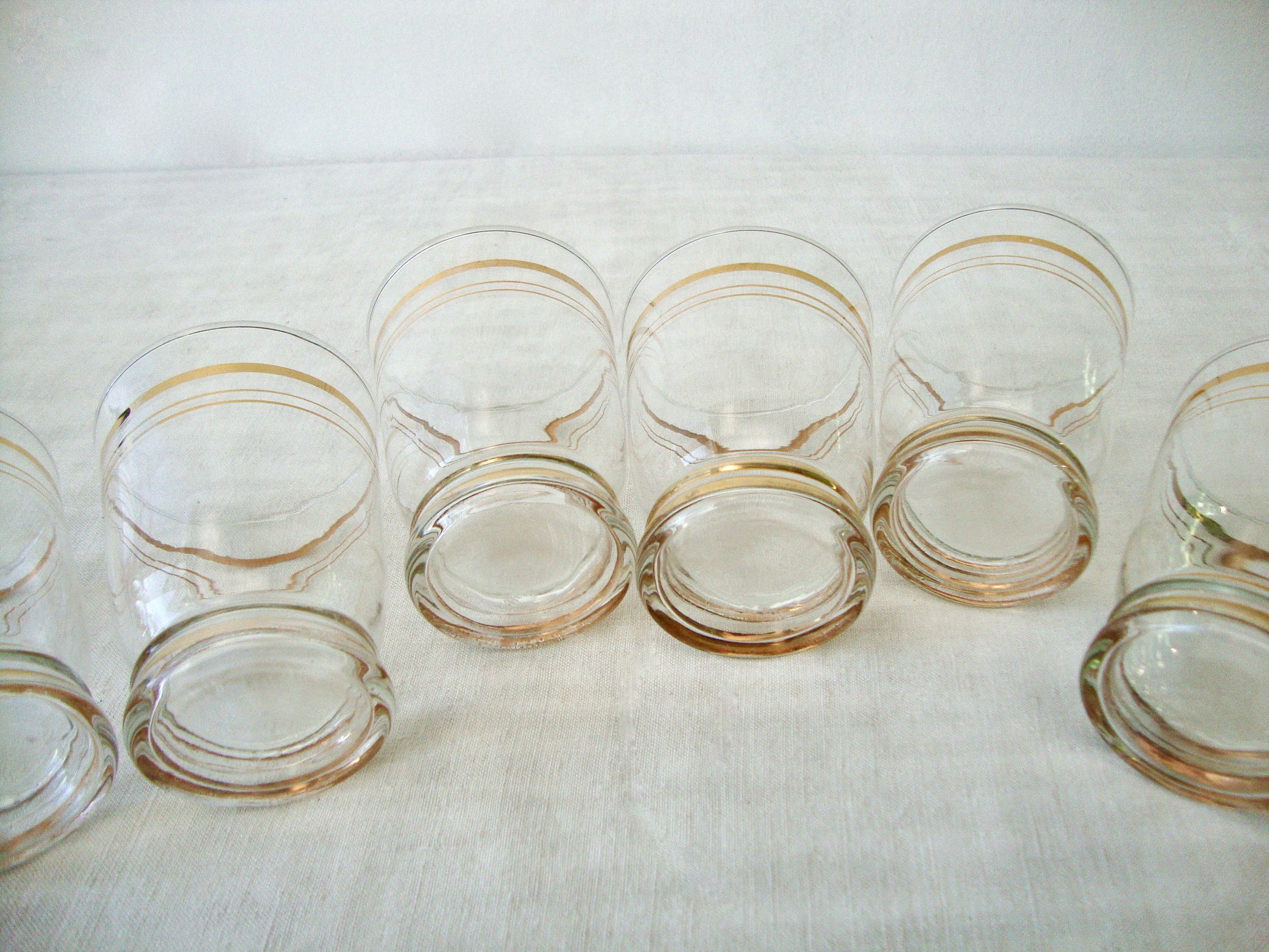 Set of 6 vintage water glasses