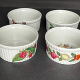 Set of 4 ramekins in Paris porcelain