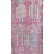 Vintage Turkish rug from Oushak, hand-woven 98x310 cm