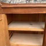 Vintage solid oak cross-braced wardrobe 1940