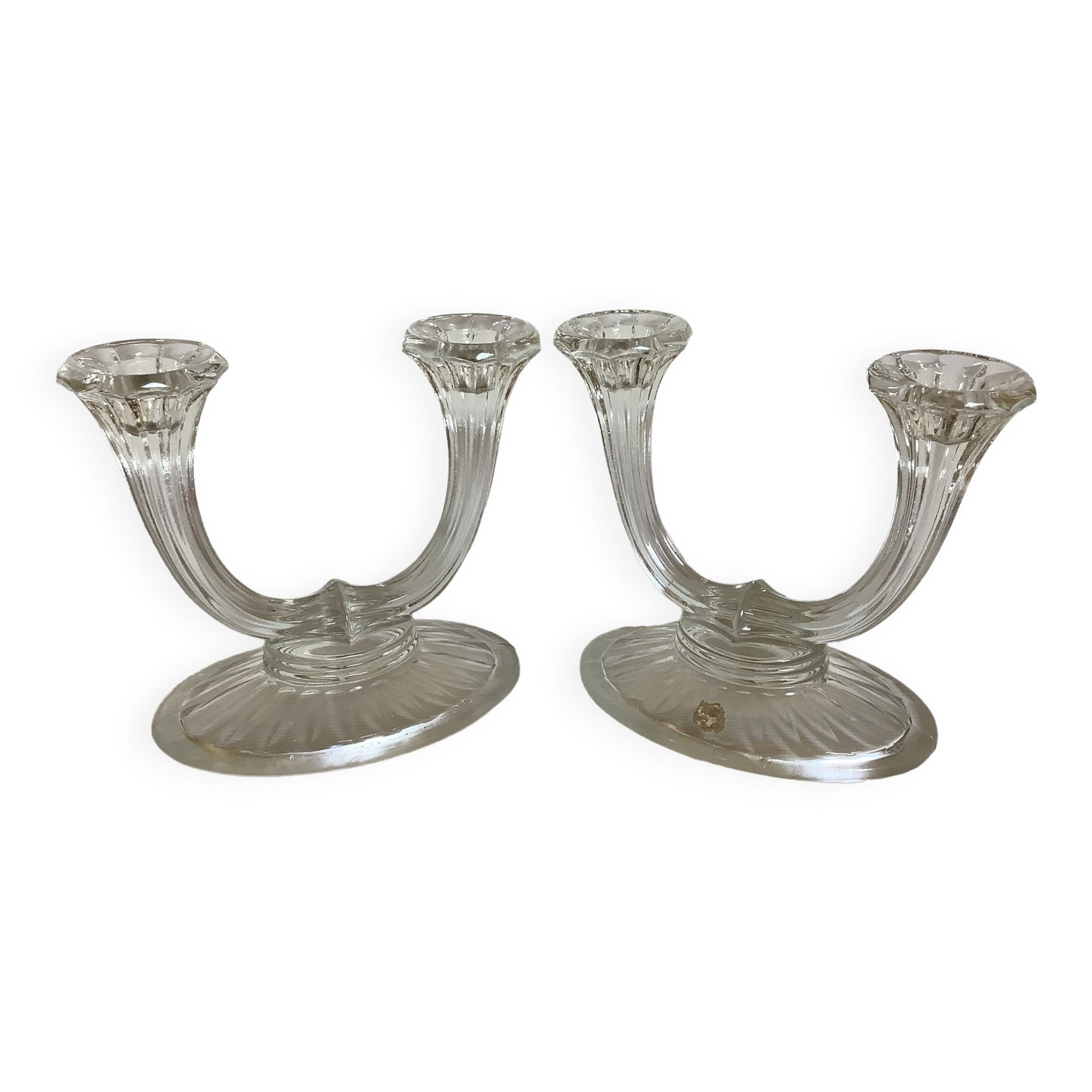 Pair of antique art deco candlesticks