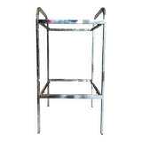 Sellette étagère vintage vers 1970 chromée