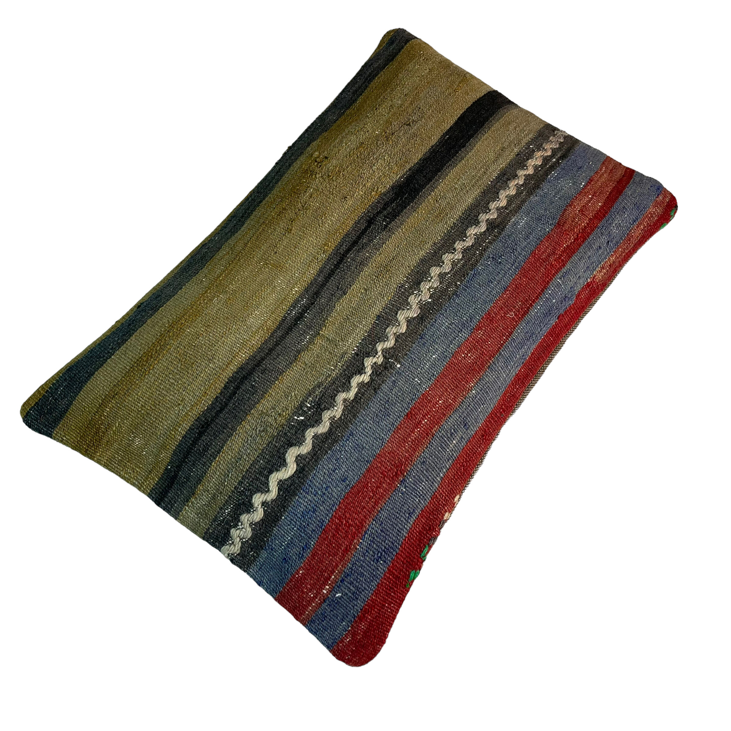 Vintage turkish kilim cushion cover, 30 x 50 cm