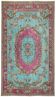 Overdyed Wool Vintage Handmade Carved Rug 169 cm x 288 cm