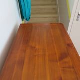 Rustic buffet in Louis XV-Regency style, dovetailed, cherry wood finish, solid wood.