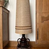 Large vintage 70s ceramic lamp – 1.20m