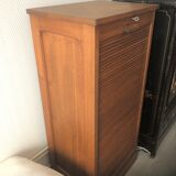 Former oak curtain binder circa 1920 with key