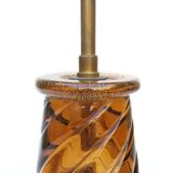 Murano glass lamp with gold glitter