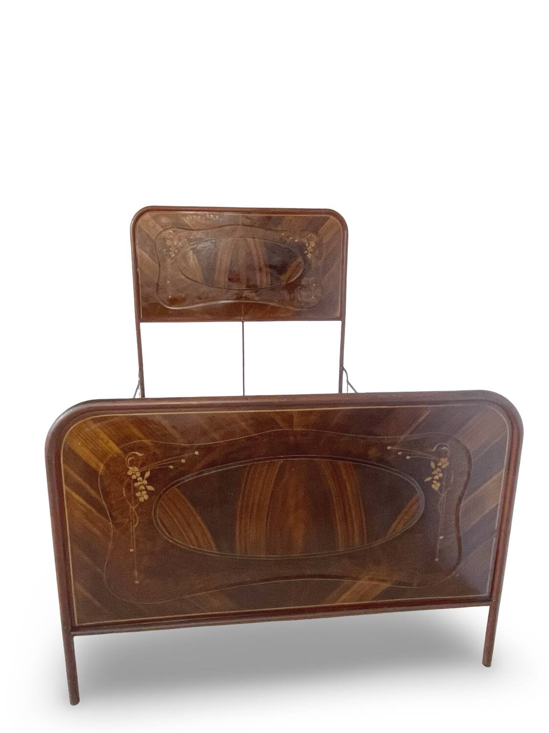 Cadre de lit Art déco italien une place et demie, 1925