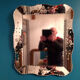 Rectangular Venetian mirror 57x56cm