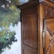 Louis XV carved oak wardrobe