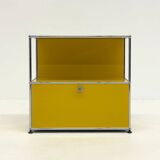 USM Haller cabinet in yellow