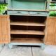 Parisian buffet patine celadon green and bluish grey