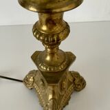 Lamp pique candle gilded bronze 60 cm, nineteenth century.