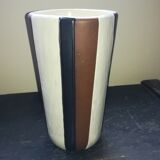 Vase Elchinger tronconnique ceramic, circa 1950