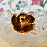 Decorative Basket in molded glass - Vintage glass pocket-empty-pocket