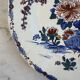 Antique plate in Gien earthenware — model “Rooster with Peonies”