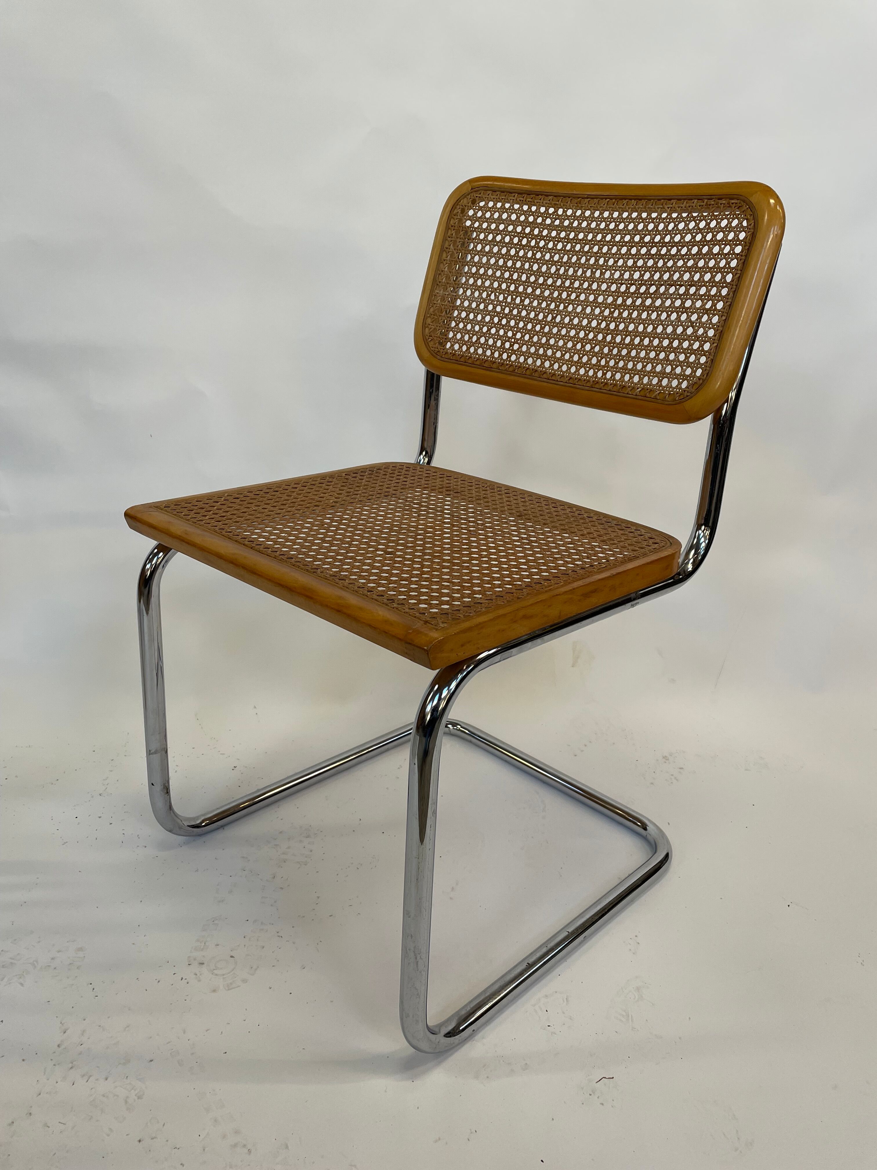 Cesca design chair b32 model in chrome