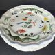 Suite de 6 assiettes plates GIEN oiseaux de paradis